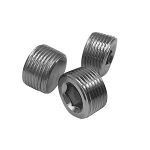 Hex Socket <b>Plug</b> Pt18 Carbon Steel Nickel Plated Screw <b>Plug</b> For Oil Pipe Hose Construction Industry - Product Image 3