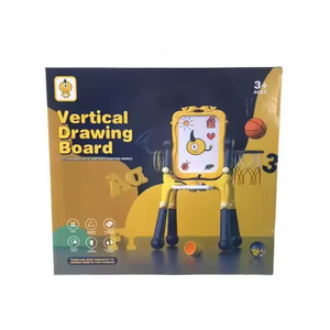 Çocuklar İçin Çok Satan Eğitici Sanat Oyuncağı 4'ü 1 Arada Kısa Ayaklı Silinebilir Çizim Tahtası Oyuncağı - Product Image 1