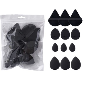 Оптовая продажа, 12 шт., многоцветный набор губок для косметического смешивания, рассыпчатая пудра для макияжа с треугольными и каплями - Product Image 3