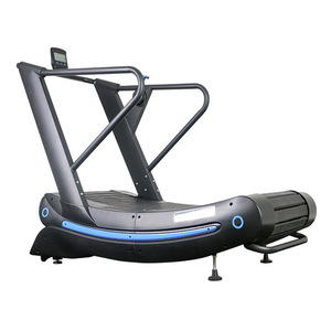Caminadora mecánica comercial curva de 150x44 cm sin motor para uso en gimnasios - Product Image 2