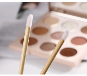 50pcs Wooden Handle Applicator Sticks Bamboo Swab Brush for Lip Gloss Brow Eyeshadow - Product Image 3
