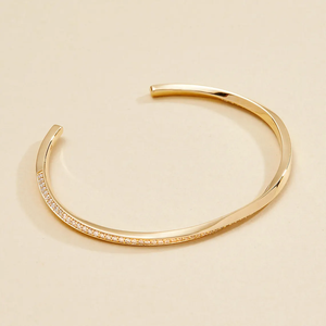 Designer Lab Grown Diamond <b>Bracelet</b> for Women Round Brilliant Cut Gold Rose Gold <b>White</b> Gold Silver Premium Jewelry - Product Image 1
