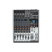 Console de mixage et carte son Behringer X1204USB 8 canaux pour karaoké professionnel et diffusion en direct