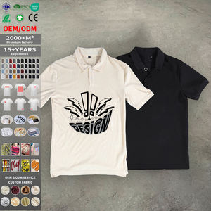 Camiseta Deportiva Casual de Manga Corta para Hombre, Personalizada, Estilo Jersey de Golf, Sólida, Bordada, 100% Algodón, Ecológica, Transpirable, con Cierre de Cremallera de un Cuarto - Product Image 1