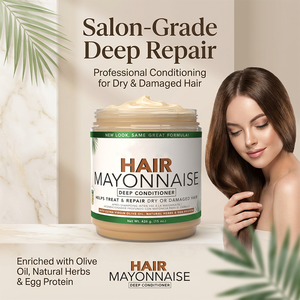Crème capillaire bio revitalisante pour cheveux abîmés - Formule hydratante et fortifiante 2-en-1 - Product Image 2