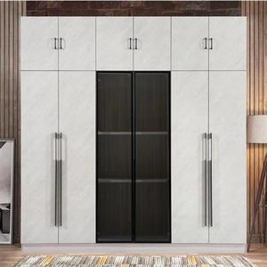 Nordic Minimalist Panel <b>Wardrobe</b> <b>Large</b> Capacity Hinged Door Bedroom Storage Cabinet - Product Image 1