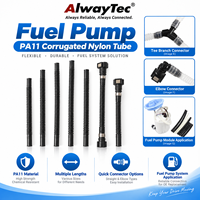Tube ondulé pour réservoir de carburant, disponible en plusieurs tailles de 3 mm à 19 mm, avec conception égalisée ou réduite, pour systèmes de pompes à carburant