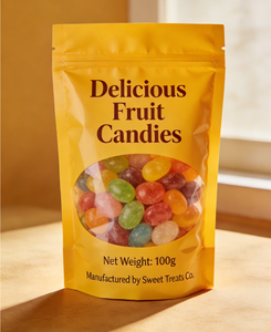 Bolsa con Cierre Zipper de Pie al por Mayor, Bajo MOQ, de PET/PE, para Dulces, Termosellable, Firme, Gruesa, Estable, Premium - Product Image 3