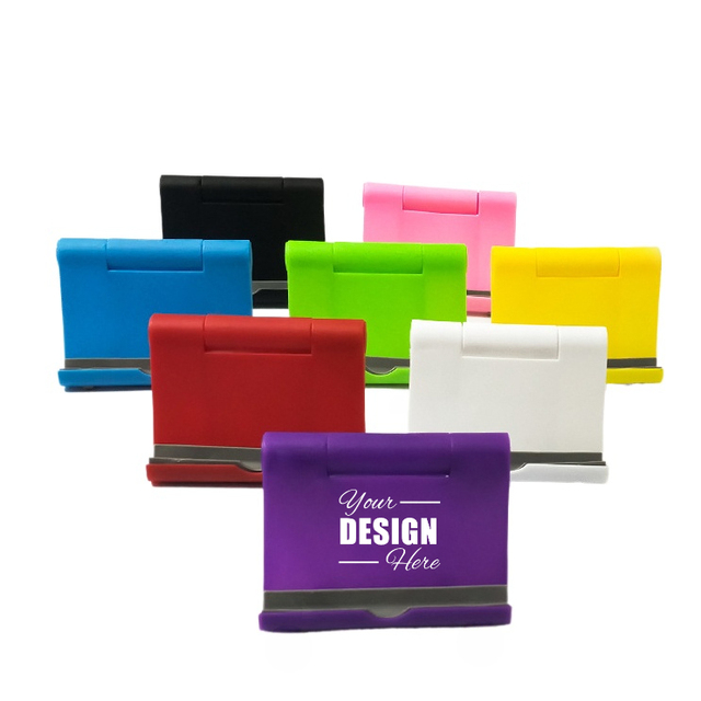 Custom Adjustable Foldable Cell Phone Stand for Desk - Universal Compatibility with Most Devices, Ideal for Home & Office