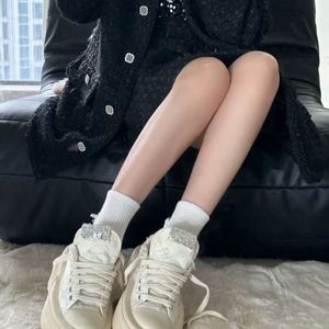 Zapatillas de Lona para Mujer 2026, Estilo Universitario, Plataforma con Suela Gruesa, Aumentan la Estatura, Blancas, Casuales, Combinables con Todo - Product Image 1