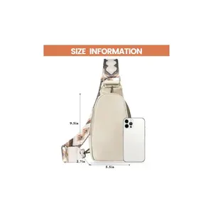 Sacs à bandoulière en cuir pour hommes Mini sac à dos mouche d'eau personnalisé pour femmes Mini sac à dos sangle en Pu poitrine 2023 sac de ceinture - Product Image 2