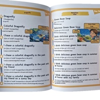 Matériel de formation personnalisé Sicong, livre en anglais à couverture souple, impression en héliogravure, papier kraft, film mat, 130 phrases en anglais