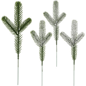 Bouquet d'aiguilles de pin artificielles en plastique, décoration de Noël pour la maison, verdure pour mariage, accessoires d'extérieur - Product Image 3