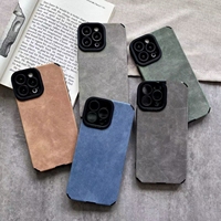 Étui de téléphone souple en cuir PU TPU de luxe BAILI Factory pour iPhone 16E 13 Mini 11 ProMax 8 Plus, protection antichoc en cuir d'agneau