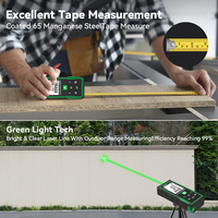 Télémètre laser numérique Bluetooth Sndway avec ruban à mesurer pour la construction