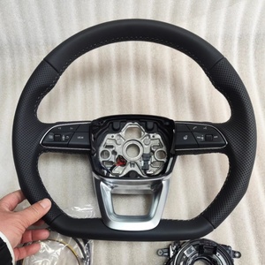 Volant en cuir <span class=keywords><strong>noir</strong></span> personnalisé de haute qualité pour Audi TT RS A4 A5 A6 A7 A8 S3 S5 C7 C8 SQ3 SQ5 RS5 RS6 <span class=keywords><strong>RS7</strong></span> B8 B9 - Product Image 6
