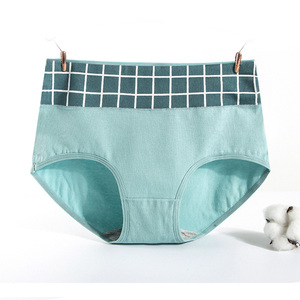Bragas de algodón sin costuras para <span class=keywords><strong>mujer</strong></span>, <span class=keywords><strong>ropa</strong></span> <span class=keywords><strong>interior</strong></span> transpirable de cintura alta - Product Image 6