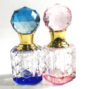 Hinese-botella de aceite esencial de perfume, accesorio decorativo de cristal de 3ml y 6ml, venta al por mayor