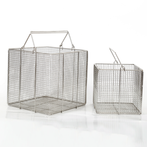 Kitchen Strainer 304 316 316L Stainless Steel Metal Wire Mesh Sterilization Basket for Medical Ultrasonic <b>Cleaning</b> Filter Box - Product Image 2