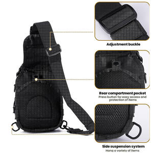 กระเป๋าสะพายข้างแบบยุทธวิธีขนาดกะทัดรัดสำหรับพกพาปืนซ่อน  กระเป๋าเดินทางและเดินป่า - Product Image 6