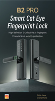 Serrure Intelligente Sinovo WIFI Tuya Contrôle APP Ttlock Empreinte Digitale Électronique Écran Tactile Clavier Code Clé Serrure de Porte Intelligente