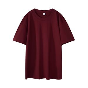 T-shirt pour homme à col rond, coupe ample, en tissu de coton respirant, personnalisable en couleur et logo, multi-couleurs, tendance, vente chaude - Product Image 2