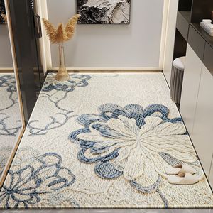 <span class=keywords><strong>Paillasson</strong></span> d'<span class=keywords><strong>entrée</strong></span> transfrontalier pour couloir, <span class=keywords><strong>grand</strong></span> tapis floral domestique, résistant aux taches et antidérapant - Product Image 6