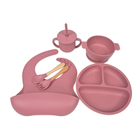 Vaisselle pour enfants en silicone de qualité alimentaire, certifiée CE CPC EN71, sans BPA, non toxique, ensemble de vaisselle pour bébé, ensemble de vaisselle pour tout-petits