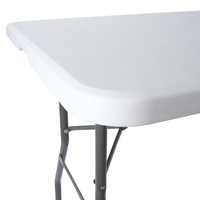 Table Pliante d'Extérieur de Qualité 6ft/8ft avec Chaises, pour Fêtes, Mariages, Événements de Jardin, en Plastique HDPE Pliable