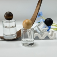 Flacon de parfum vide en verre mat noir de luxe personnalisé de haute qualité, unique, 30 ml, 50 ml, 100 ml avec emballage en boîte