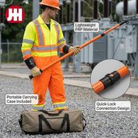 Kit de Puesta a Tierra Portátil de Alta Tensión de 110 kV, Estándar IEC 61230, Juego de Cables de Tierra de Cobre de Alta Pureza de 50 mm² y 70 mm² con Varilla de Operación