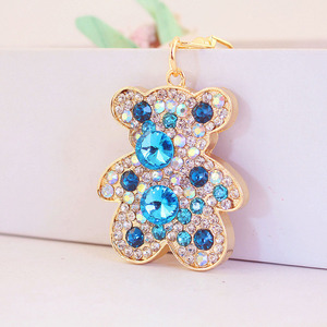 2025 New Price Cute Bearing Keychain <b>for</b> Womens Metal Accessories <b>for</b> Bags with Rhinestone Crystal <b>Tassel</b> Keyring Pendant - Product Image 4