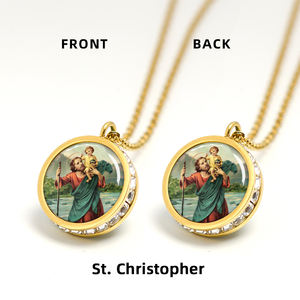 GIVELUCK Colgante de San Cristóbal, Amuleto del Viajero de Responsabilidad y Protección, Estilo Religioso - Product Image 6