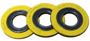 フレキシブルSS304 SS316ステンレス鋼グラファイトパッキング炭素繊維含浸<span class=keywords><strong>PTFE</strong></span>金属ガスケット最近人気 - Product Image 2