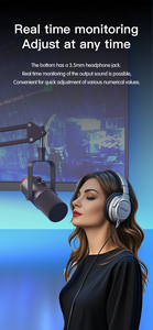 Microphone de bureau RGB dynamique pour ordinateur portable USB Live Ancre vocale avec réduction du bruit du condensateur <span class=keywords><strong>sur</strong></span> Mac et <span class=keywords><strong>PC</strong></span> - Product Image 5