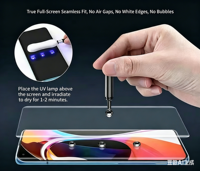 Pelindung Layar Kaca Samsung Galaxy S23/S22 Plus/S24 Ultra GradeAaa+ 3D Melengkung UV Lamp Liquid Full Glue Tempered Glass