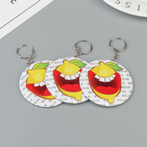 Tùy Chỉnh Tin Tấm In Ấn Chanh Anime Móc Chìa Khóa Keyring Trống Kim Loại Nút Mini Pocket Gương Keychain - Product Image 2
