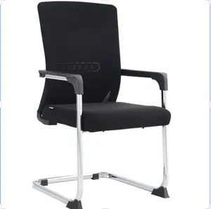 Design moderno schienale in plastica pesante sedia in rete bracciolo fisso attesa sedia visitatore sedile morbido poltrona ergonomica imbottita