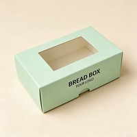 Boîtes en papier personnalisées pour sandwichs, biscuits, petit-déjeuner, pain, emballage alimentaire, boîte de boulangerie, avec logo personnalisé