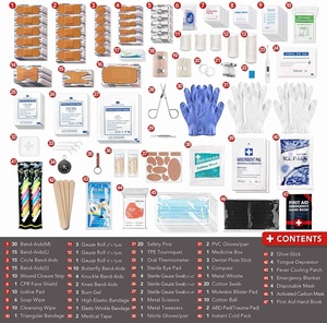Benutzer definierte 232 Stück Zubehör Profession elle Medical Buddy Leere Erste-Hilfe-Kit für die <span class=keywords><strong>Straße</strong></span> im Freien-Erste-Hilfe-Kit-Reise nach Hause - Product Image 2