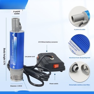 Nouvelle <span class=keywords><strong>pompe</strong></span> de transfert d'eau et d'huile sans fil Dernachi 21V à batterie lithium, double usage, auto-amorçante, portable, avec fonction de surpression - Product Image 1