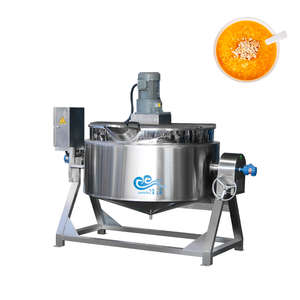 100L Nhà máy cung cấp trực tiếp thép không gỉ nấu ăn Ấm đun nước nồi nghiêng súp Sôi hơi nước Trọng Ấm đun nước với máy trộn - Product Image 1