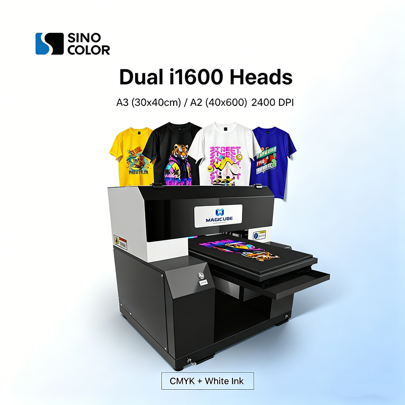 A3 A2 DTG Printer with I1600