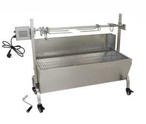 Heavy Duty Outdoor Toaster Spit Rotisserie BBQ Grill para cerdo Carbón Barbacoa Maquinaria de procesamiento de carne - Product Image 1