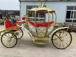 Carruaje de caballos de la familia real Europea OEM eléctrico Cenicienta niños jardín carro de caballos <span class=keywords><strong>Mini</strong></span> Carro de princesa para la venta - Product Image 6