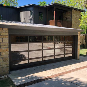 Enrouleur en aluminium sans cadre en acier transparent verre trempé <span class=keywords><strong>porte</strong></span> <span class=keywords><strong>de</strong></span> <span class=keywords><strong>garage</strong></span> en aluminium avec panneau en verre dépoli - Product Image 3