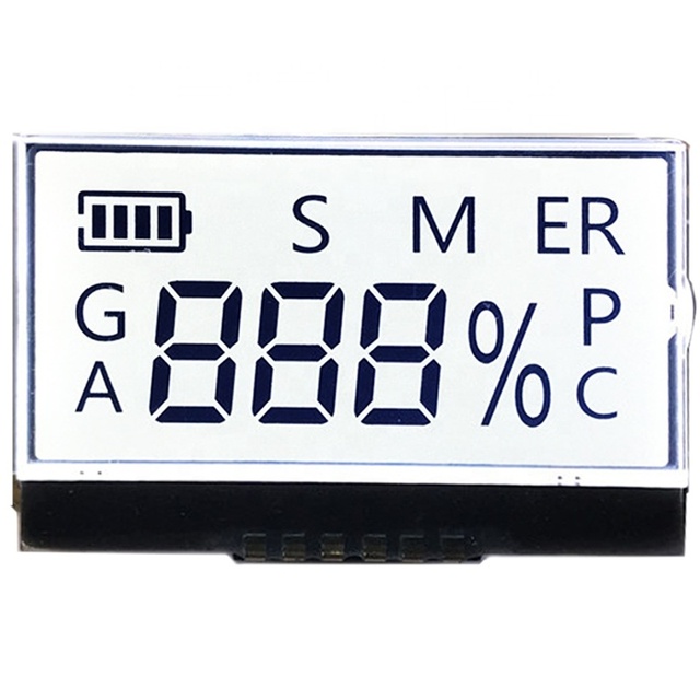 Custom LCD Segment Display Monochrome COG PIN Connector Seven Segment LCD