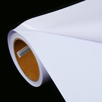 Rouleau d'autocollant de vinyle de voiture adhésif imprimable en PVC avec impression éco-solvant blanc mat brillant Vinyle auto-adhésif