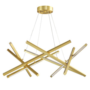 <b>Modern</b> <b>Gold</b> Stainless Steel Pendant Light LED Warm White 3500K Adjustable Height Crystal Drum Shade Living Room <b>Chandelier</b> - Product Image 2