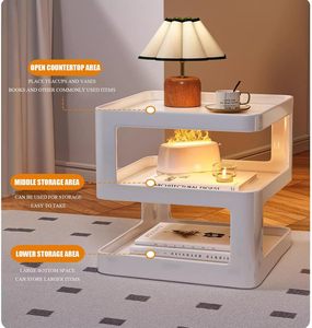 Mesa auxiliar de Metal de estilo tradicional confiable, acero de alta calidad, resistente al óxido, accesorios de sujeción duraderos para espacios de oficina en el hogar - Product Image 6